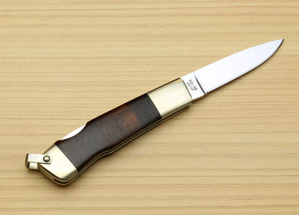 Moki VG-10 Stainless Steel Flamelock Folding Pocket Knife (Ironwood Handle)