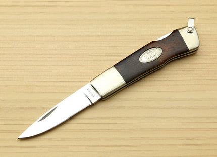 Moki VG-10 Stainless Steel Flamelock Folding Pocket Knife (Ironwood Handle)