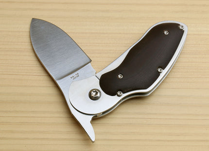 Moki VG-10 Stainless Steel Flamelock Folding Pocket Knife (Rabbit Matte Finish)