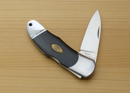 Moki VG-10/VG-2 Damascus Stainless Core-Less Steel Lockback Folding Pocket Knife
