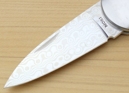 Moki VG-10/VG-2 Damascus Stainless Core-Less Steel Lockback Folding Pocket Knife