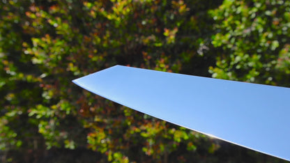 Yoshihiro AUS10 Ice Hardened Stainless Steel Kiritsuke Japanese Chef Knife with Ocean Blue Handle