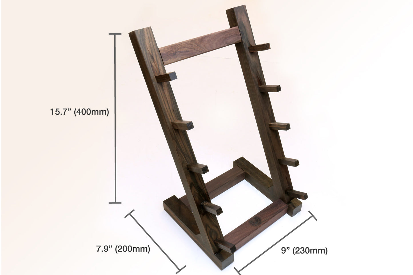 Yoshihiro Ebony and Rosewood Knife Rack Stand Chef Tool