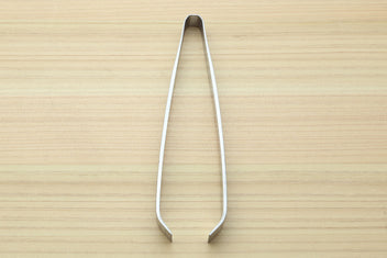 Stainless steel tweezer tool with U-shaped frame, slim pointed ends