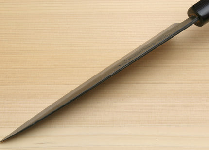 Yoshihiro Black Finish Blue Steel #2 Kurouchi Petty Shitan Handle with Magnolia Saya Cover