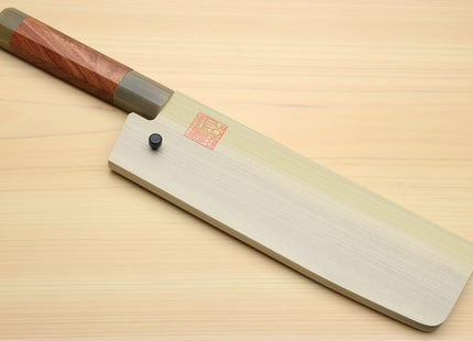 Yoshihiro Black-Forged High Performance SLD Damascus Steel Masashi Nakiri Vegetable knife Ironwood Handle