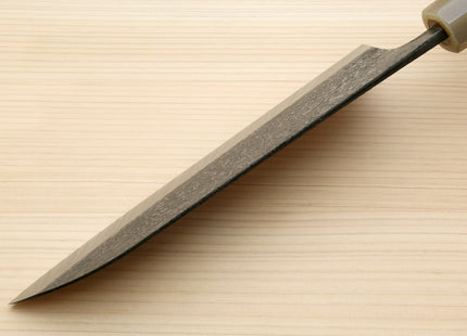 Yoshihiro Black-Forged High Performance SLD Damascus Steel Masashi Santoku Multipurpose Chef Knife Ironwood Handle