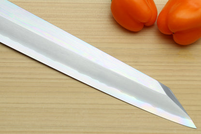 Yoshihiro Ginsan Mirror Polished Stain Resistant Steel Yanagi Kiritsuke Sushi Sashimi Japanese Knife