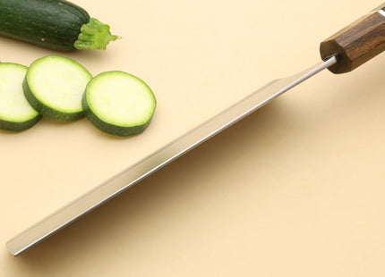 Yoshihiro Hayate ZDP-189 Super High Carbon Stainless Steel Nakiri Vegetable Chef Knife 7" (180mm) Premium Ebony wood Handle with Sterling Silver Nuri Saya Cover