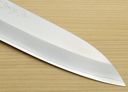 Yoshihiro Hayate ZDP-189 Super High Carbon Stainless Steel Petty Utility Chefs Knife Octagonal Ebony wood Handle with Triple ring