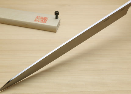Yoshihiro Hongasumi Blue Steel Yanagi Sushi Sashimi Japanese Knife Ebony Handle