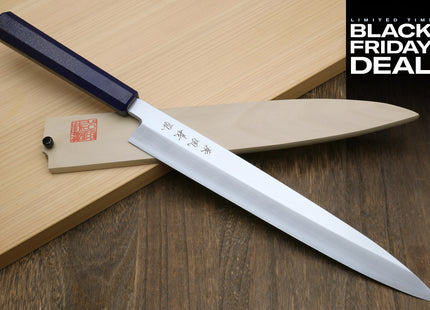 (BF Sale) Yoshihiro Inox Stainless Steel Yanagi Sushi Sashimi Japanese Knife, Handle Type A (Blade Length 11.8" (300mm))