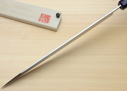 Yoshihiro Inox Stainless Steel Yanagi Sushi Sashimi Japanese Knife with Saya Cover - Handle Type B