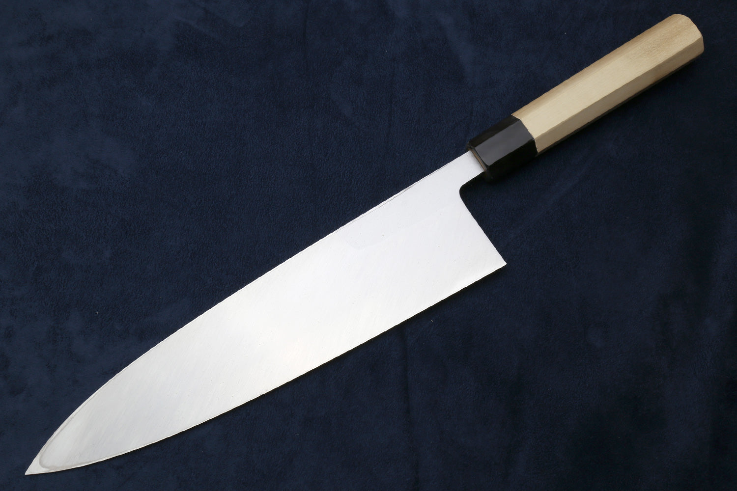 Yoshihiro Kasumi White Steel Deba Fish Fillet Knife - Hand-Etched Gold 3-SET, Limited Edition, 300mm (Magnolia Handles)