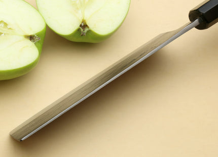 Yoshihiro Kurouchi Black-Forged Blue Steel Stainless Clad Nakiri Japanese Vegetable Knife (Ebony Handle)