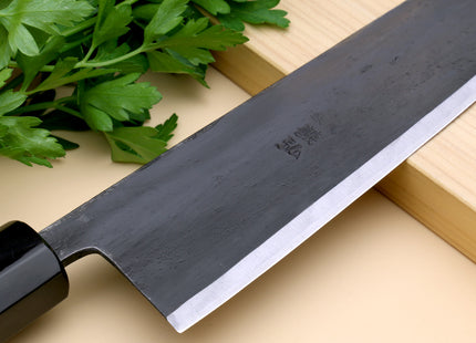 Yoshihiro Kurouchi High Carbon White Steel #2 Gyuto Japanese Chefs Knife with Camphor Handle