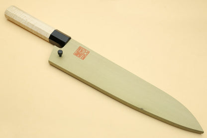 Yoshihiro Kurouchi High Carbon White Steel #2 Gyuto Japanese Chefs Knife with Camphor Handle