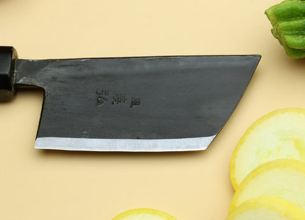 Yoshihiro Kurouchi High Carbon White Steel #2 Paring Japanese Knife with Camphor Handle