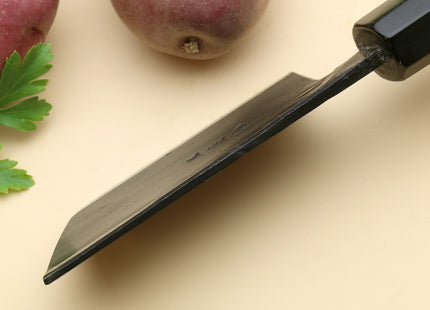 Yoshihiro Kurouchi High Carbon White Steel #2 Paring Japanese Knife with Camphor Handle