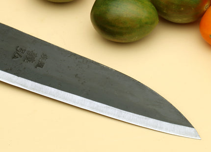 Yoshihiro Kurouchi High Carbon White Steel #2 Petty Utility Japanese Knife with Camphor Handle