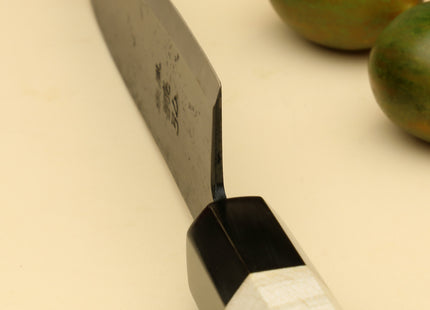 Yoshihiro Kurouchi High Carbon White Steel #2 Petty Utility Japanese Knife with Camphor Handle