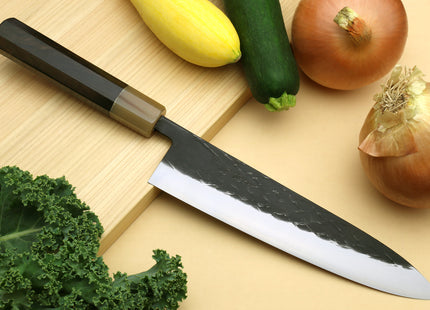 Yoshihiro Kurouchi Stainless Clad Nashiji High Performance SLD Gyuto Chefs Knife
