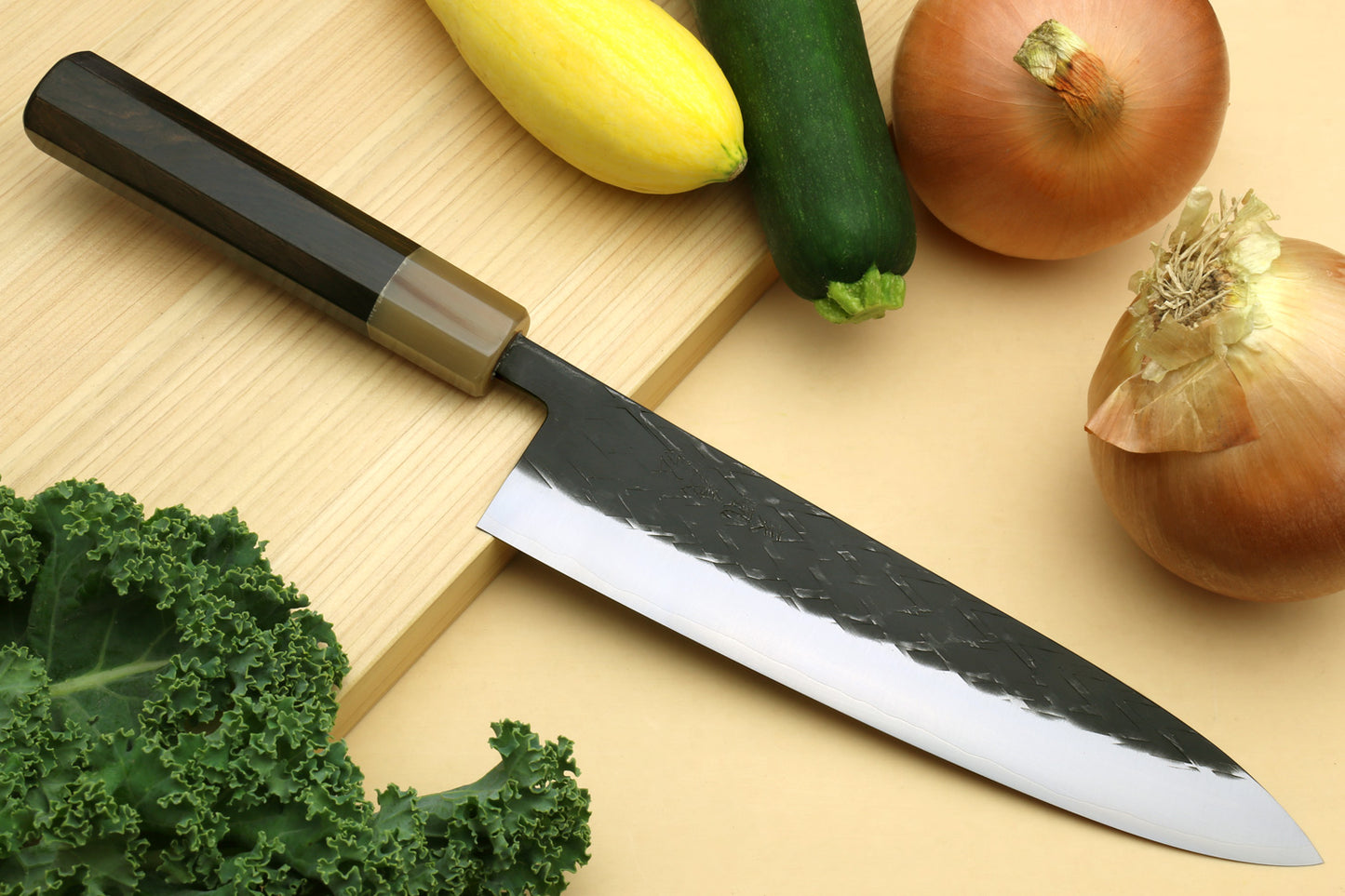 Yoshihiro Kurouchi Stainless Clad Nashiji High Performance SLD Gyuto Chefs Knife