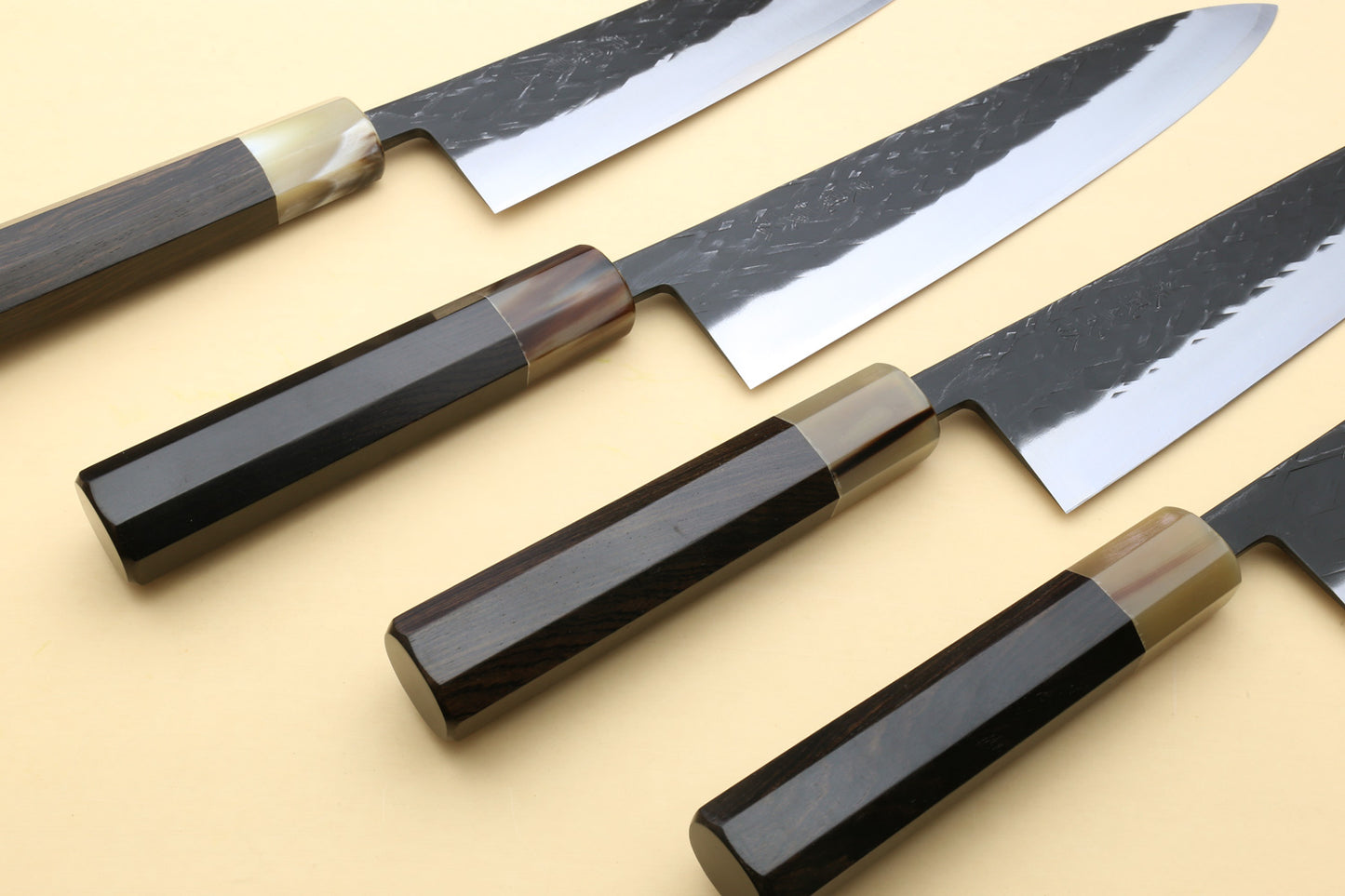 Yoshihiro Kurouchi Stainless Clad Nashiji High Performance SLD Gyuto & Petty-Kiritsuke 2pc Knife Set