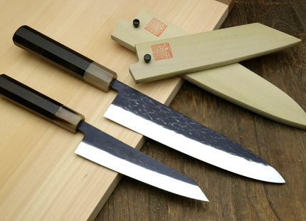 Yoshihiro Kurouchi Stainless Clad Nashiji High Performance SLD Gyuto & Petty-Kiritsuke 2pc Knife Set