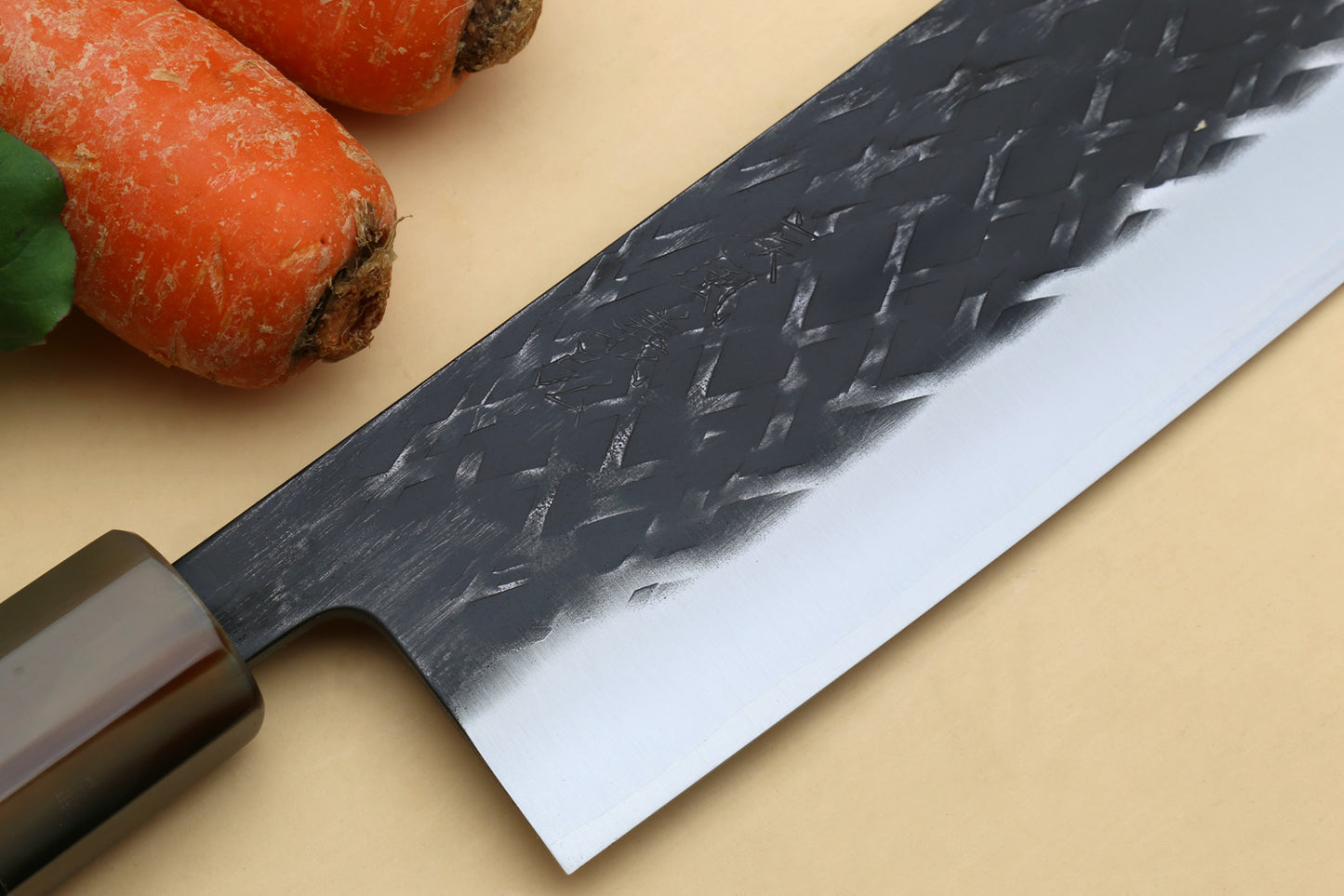 Yoshihiro Kurouchi Stainless Clad Nashiji High Performance SLD Nakiri Vegetable Knife