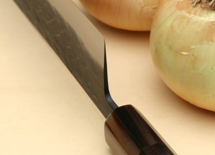 Yoshihiro Kurouchi Stainless Clad Nashiji High Performance SLD Nakiri Vegetable Knife