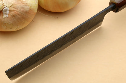 Yoshihiro Kurouchi Stainless Clad Nashiji High Performance SLD Nakiri Vegetable Knife