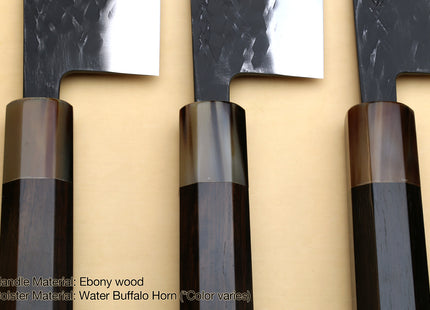 Yoshihiro Kurouchi Stainless Clad Nashiji High Performance SLD Nakiri Vegetable Knife