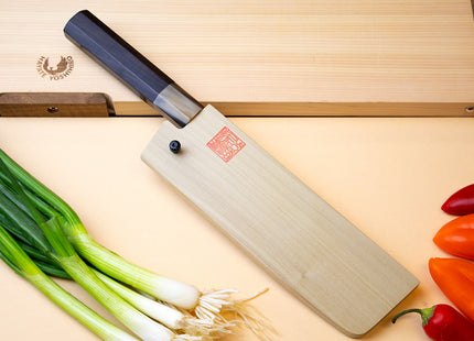 Yoshihiro Kurouchi Stainless Clad Nashiji High Performance SLD Nakiri Vegetable Knife