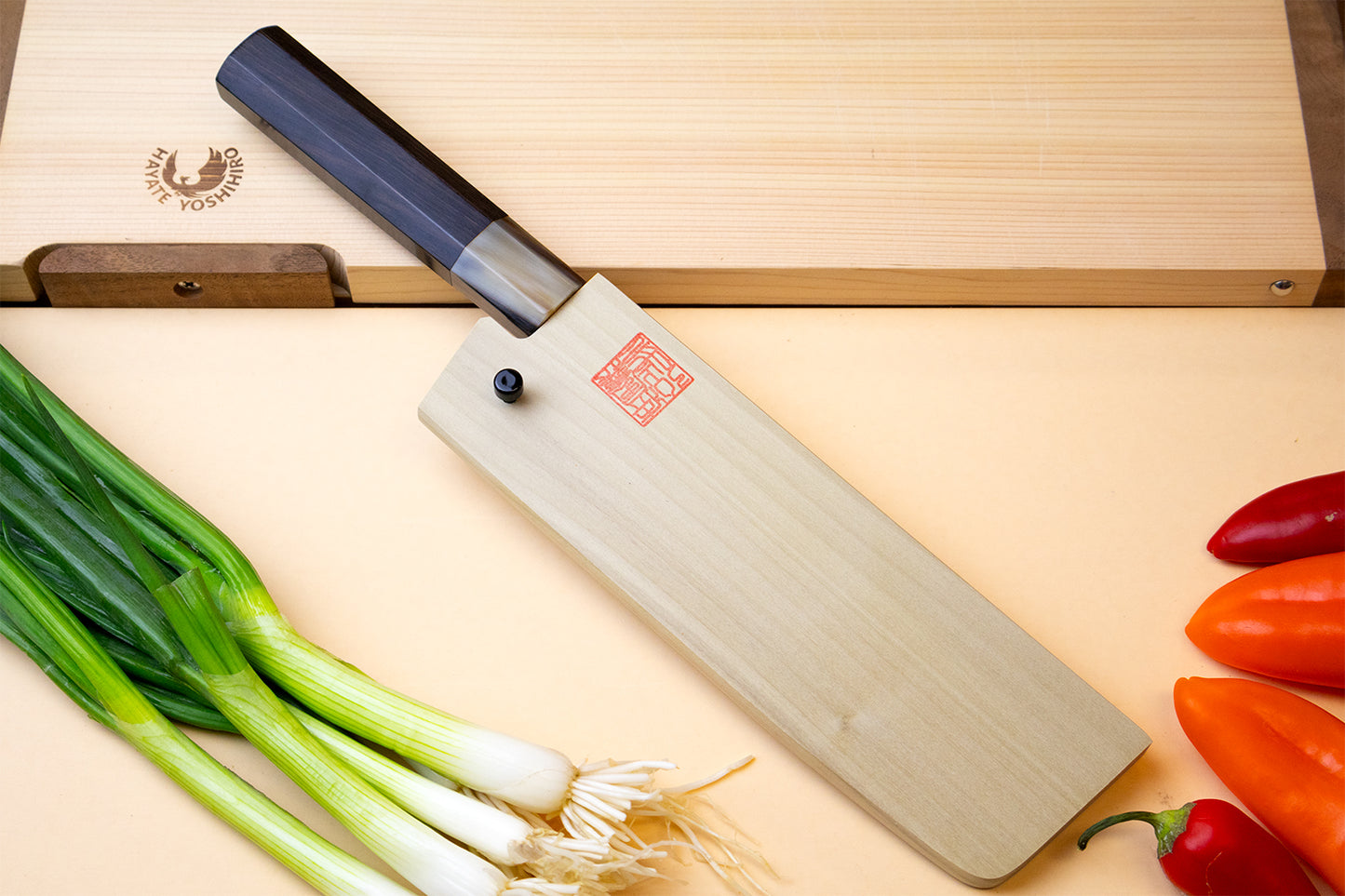 Yoshihiro Kurouchi Stainless Clad Nashiji High Performance SLD Nakiri Vegetable Knife