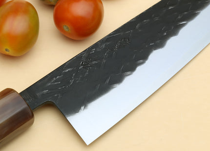 Yoshihiro Kurouchi Stainless Clad Nashiji High Performance SLD Santoku Multipurpose Knife
