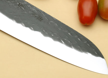 Yoshihiro Kurouchi Stainless Clad Nashiji High Performance SLD Santoku Multipurpose Knife