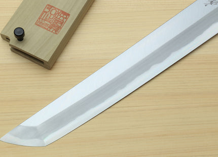 Yoshihiro Left Handed Hongasumi White Steel Sakimaru Takobiki Sushi Sashimi Japanese Knife Shitan Handle