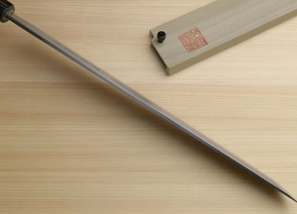 Yoshihiro Left Handed Hongasumi White Steel Sakimaru Takobiki Sushi Sashimi Japanese Knife Shitan Handle