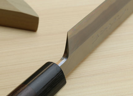 Yoshihiro Left Handed Hongasumi White Steel Sakimaru Takobiki Sushi Sashimi Japanese Knife Shitan Handle