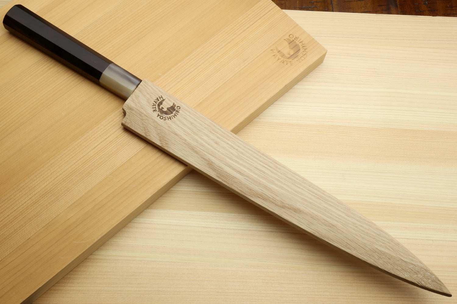 Yoshihiro Masashi Hongasumi White Steel Yanagi Sushi Sashimi Japanese Knife Ebony Handle