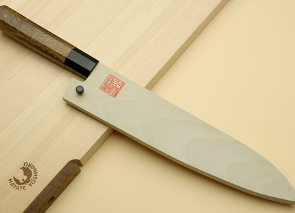 Yoshihiro Nashiji High Carbon White Steel #2 Japanese Gyuto Chefs Knife with Cocobolo Wood Handle