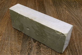 Natural whetstone finishing stone, rectangular dark gray stone block