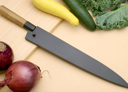 Yoshihiro VG-1 Gold Stainless Steel Sujihiki Kiritsuke Japanese Slicer Chefs Knife Ambrosia Handle