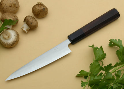 Yoshihiro White Steel #1 Stainless Clad Petty Utility Knife with Rosewood Handle