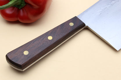 Yoshihiro High Carbon White Steel #2 Meat Cleaver Multipurpose Chef Knife