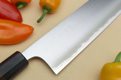 Yoshihiro Blue Steel #1 Masashi Aoko Stainless Clad Nakiri Vegetable Chef Knife