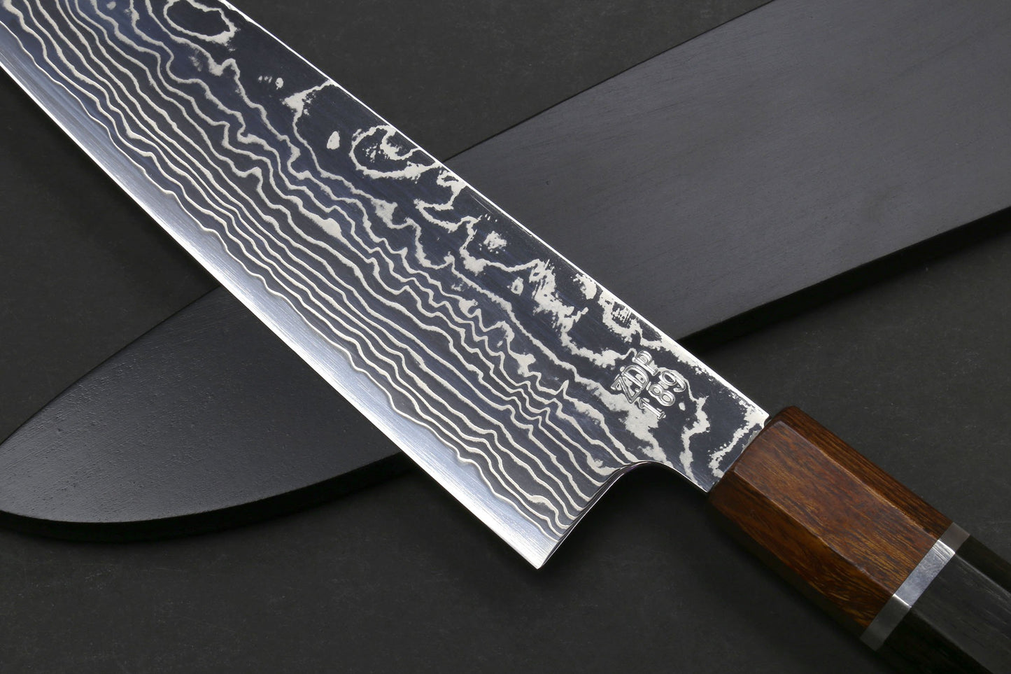 Yoshihiro Hayate Zdp-189 Super High Carbon Stainless Steel Suminagashi Gyuto Chef Knife Octagonal