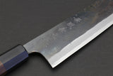 Yoshihiro Mizu Yaki Blue High Carbon Steel #1 Kurouchi Gyuto Japanese Chef Knife Shitan Handle