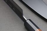 Yoshihiro Mizu Yaki Blue High Carbon Steel #1 Kurouchi Sujihiki Slicer Chef Knife with Shitan Wood Handle